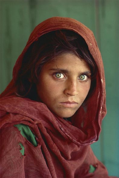 Portrait de la jeune Afghane